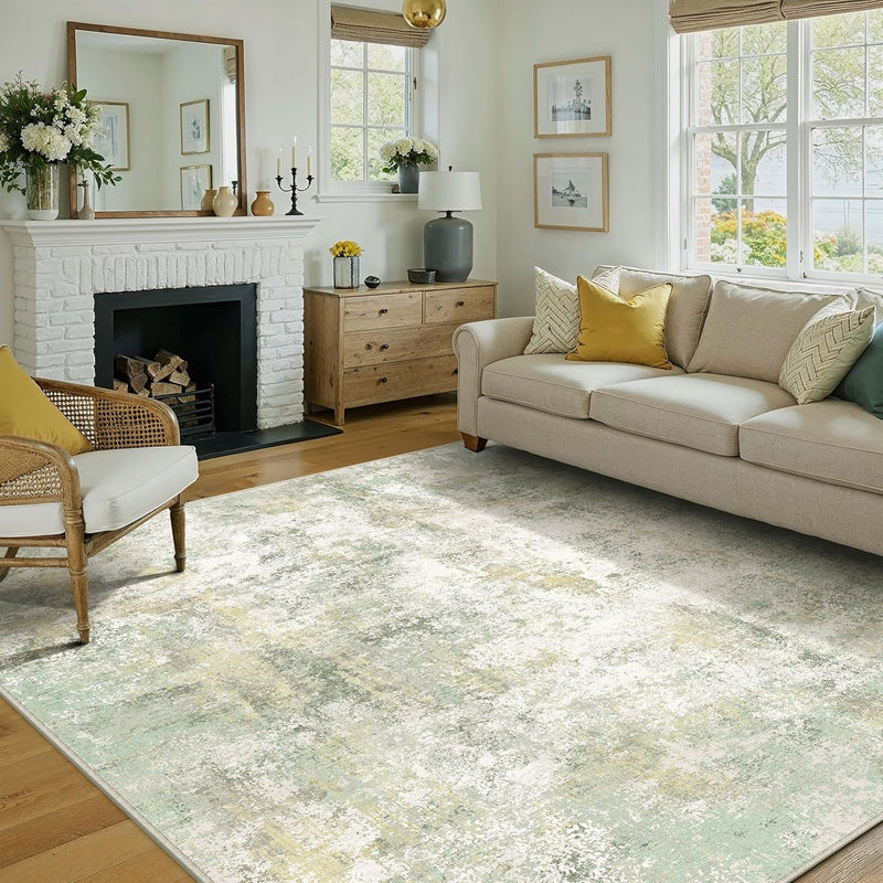 Large Rugs Living Room Washable Abstract Carpet