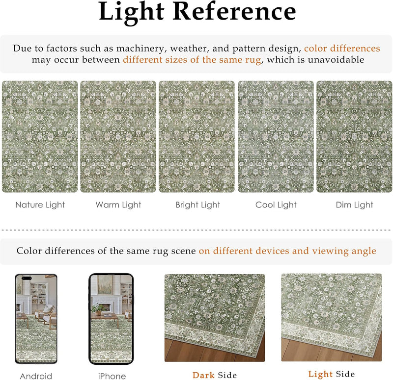 Rugs Living Room Washable Area Rug
