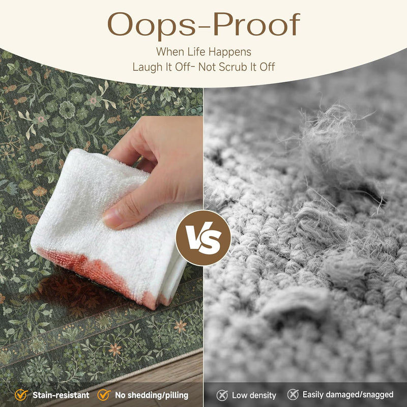 Washable Area Rug for Entryway Carpet