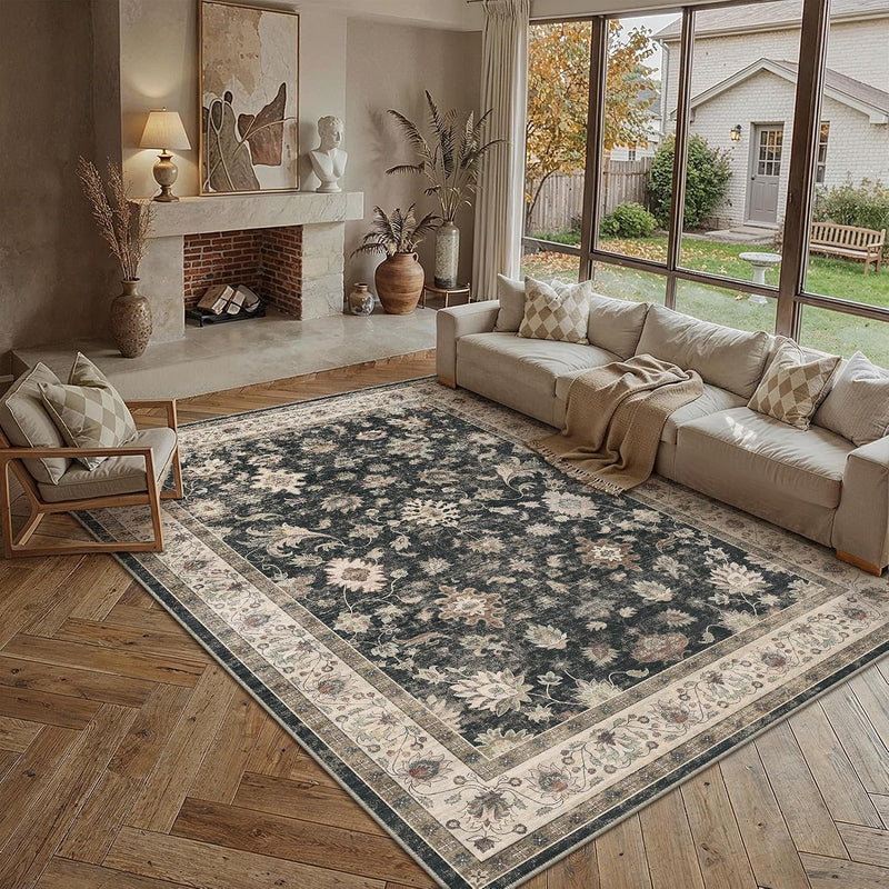 Large Rugs Living Room Washable Carpet Non