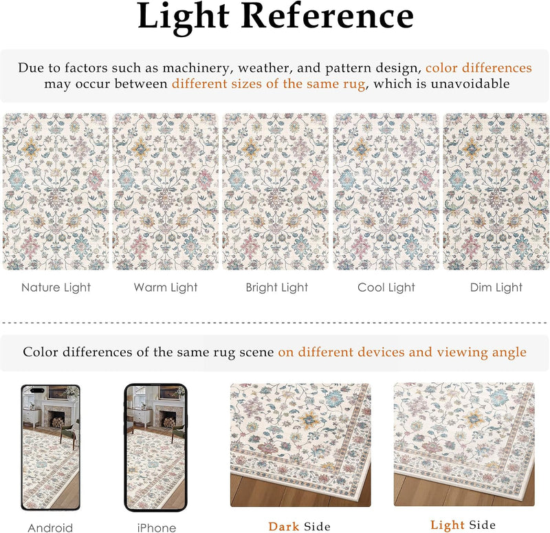 Large Rugs Living Room Washable Carpet Non