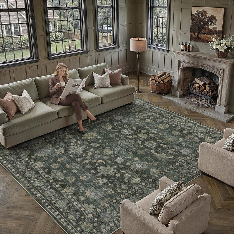 Large Rugs Living Room Washable Carpet Non