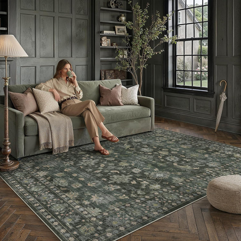 Large Rugs Living Room Washable Carpet Non