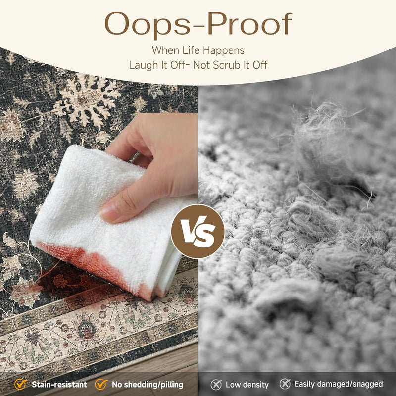 Large Rugs Living Room Washable Carpet Non