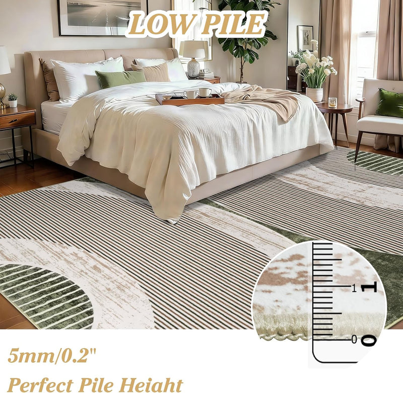 Large Rugs Living Room Washable for Bedroom