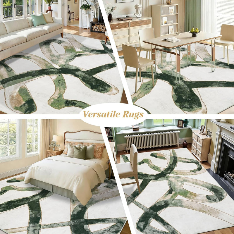 Large Rugs Living Room Washable for Bedroom