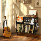 Large Rustic Record Player Stand 2 Tier Table