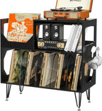 Large Rustic Record Player Stand 2 Tier Table