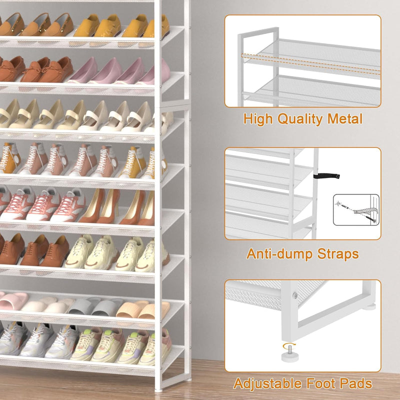 Large Shoe Rack 8 Tier Organiser