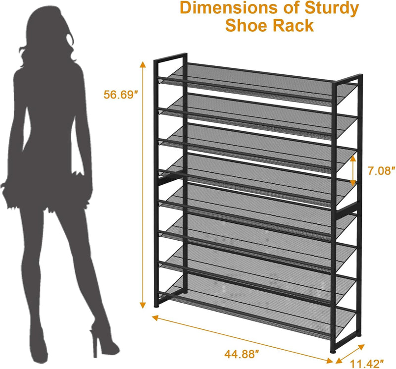 Large Shoe Rack 8 Tier Organiser