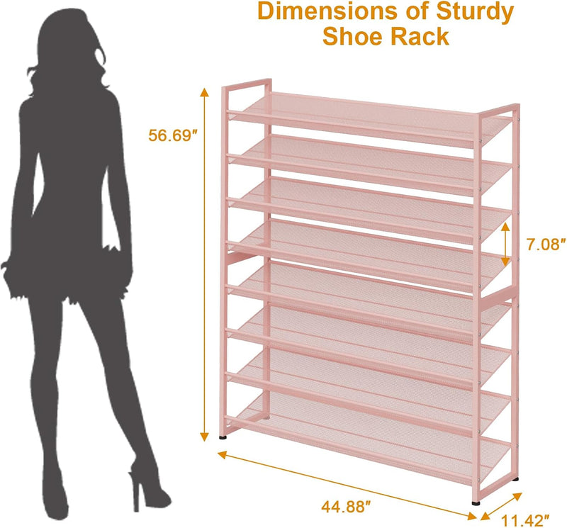 Large Shoe Rack 8 Tier Organiser