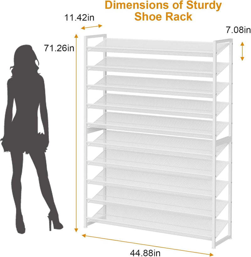Large Shoe Rack 8 Tier Organiser