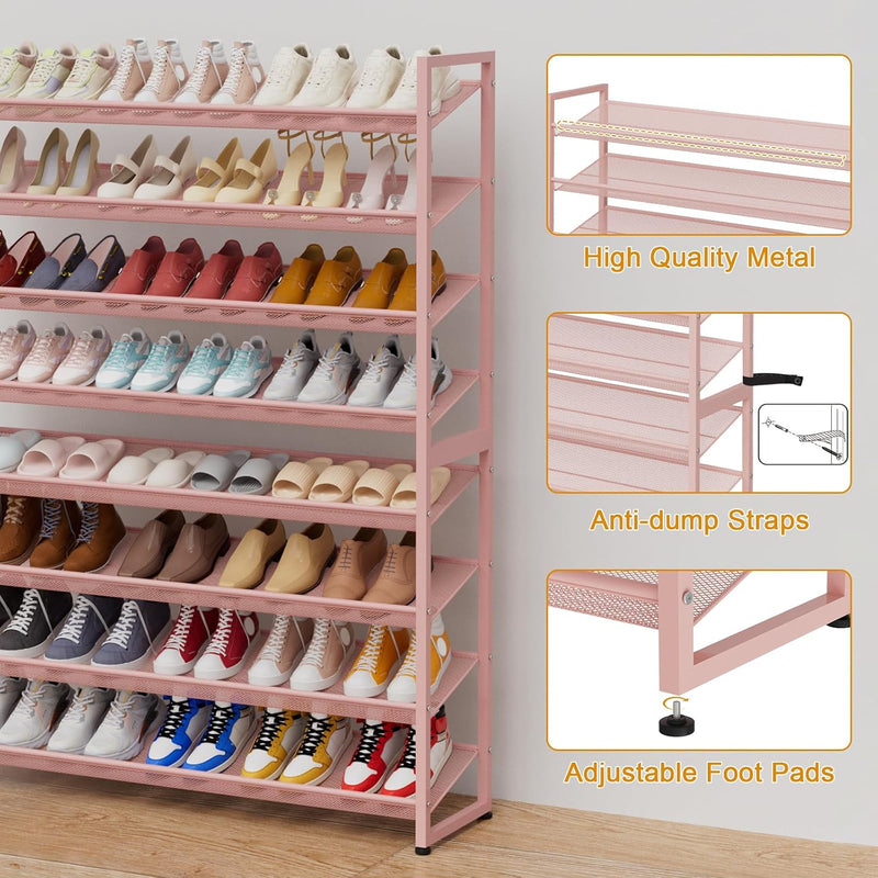 Large Shoe Rack 8 Tier Organiser