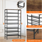 Large Shoe Rack 8 Tier Organiser