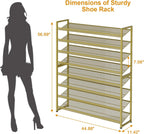 Large Shoe Rack 8 Tier Organiser