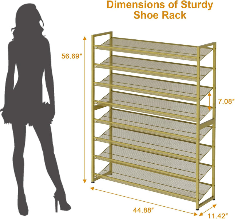 Large Shoe Rack 8 Tier Organiser