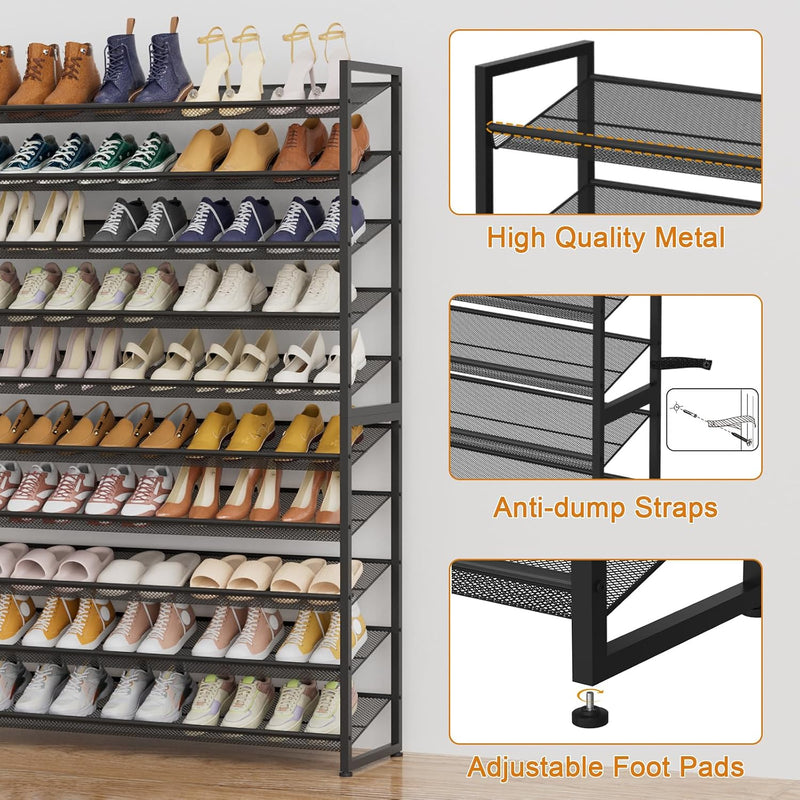 Large Shoe Rack 8 Tier Organiser