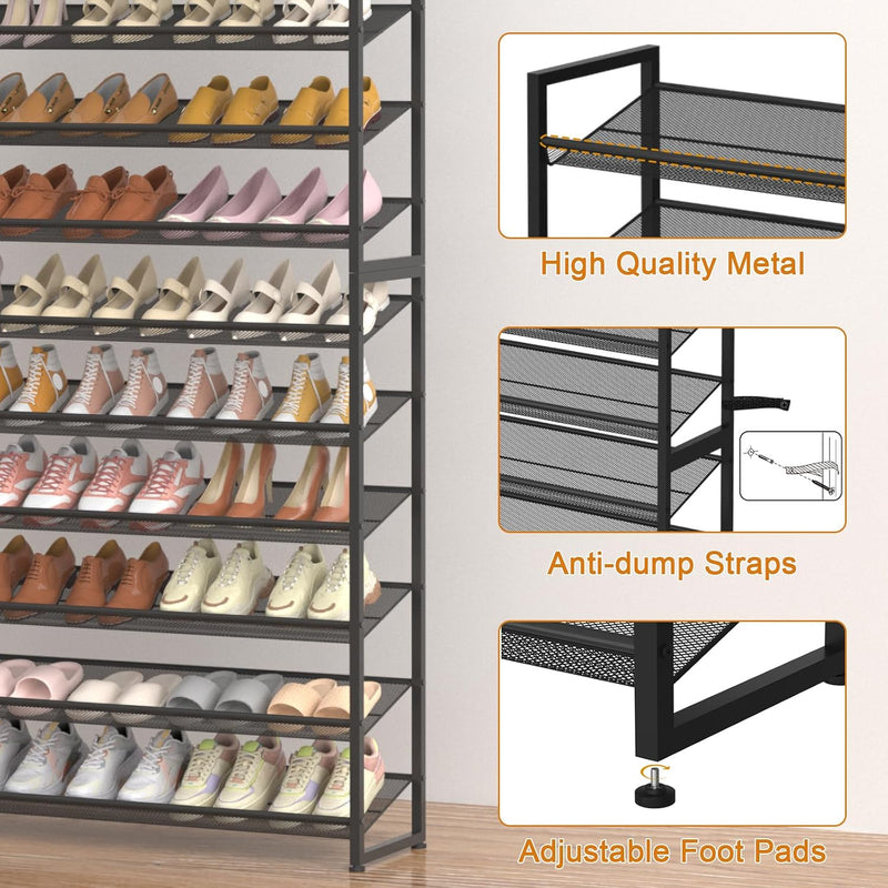 Large Shoe Rack 8 Tier Organiser