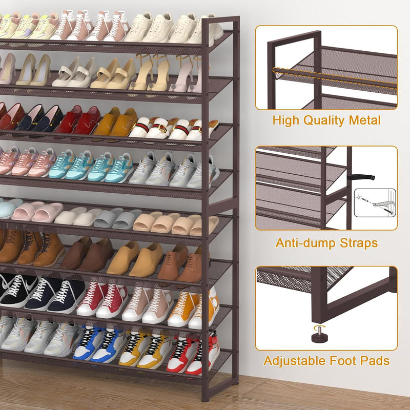 Large Shoe Rack 8 Tier Organiser