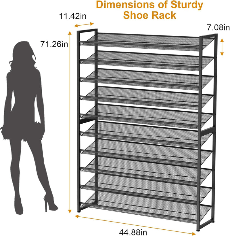 Large Shoe Rack 8 Tier Organiser