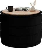 Large Storage Ottoman Round Folding Foot Rest