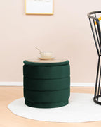 Large Storage Ottoman Round Folding Foot Rest