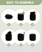 Large Storage Ottoman Round Folding Foot Rest