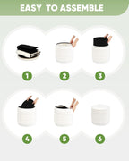 Large Storage Ottoman Round Folding Foot Rest