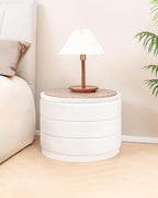 Large Storage Ottoman Round Folding Foot Rest