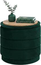 Large Storage Ottoman Round Folding Foot Rest