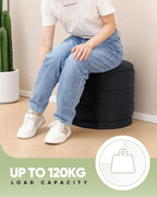 Large Storage Ottoman Round Folding Foot Rest