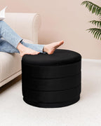 Large Storage Ottoman Round Folding Foot Rest
