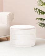 Large Storage Ottoman Round Folding Foot Rest