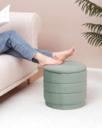 Large Storage Ottoman Round Folding Foot Rest