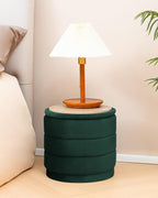 Large Storage Ottoman Round Folding Foot Rest