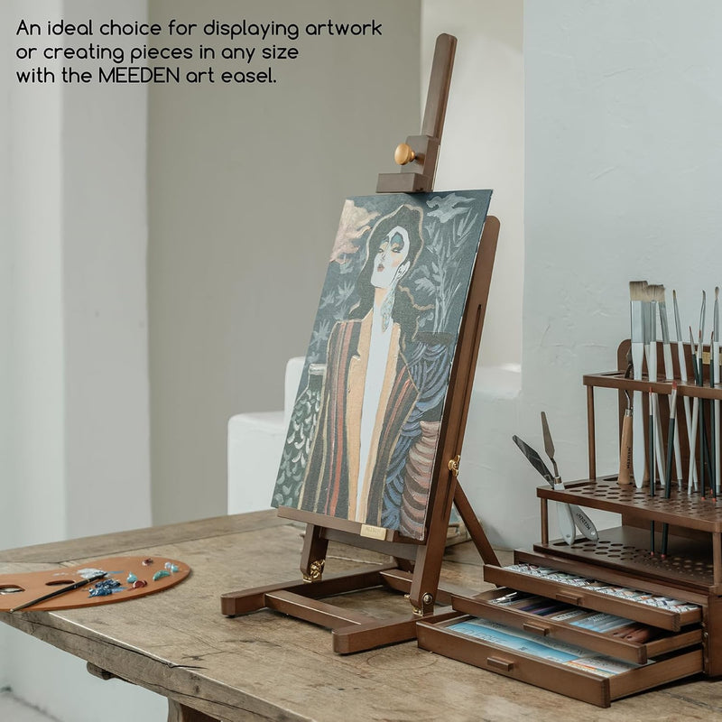 Pro Large Tabletop Painting Easel: Assembly-Free Beech Wood