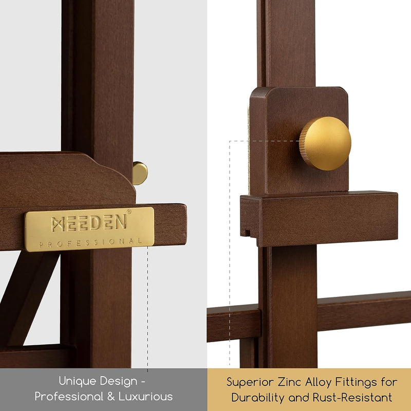 Pro Large Tabletop Painting Easel: Assembly-Free Beech Wood