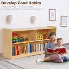 Large Toy Storage Organiser 2-Shelf Montessori Bookshelf
