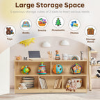 Large Toy Storage Organiser 2-Shelf Montessori Bookshelf