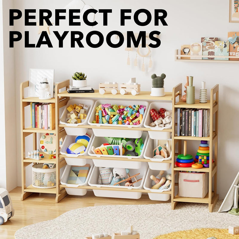 Large Toy Storage Organiser 9 Shelves 9 Bins
