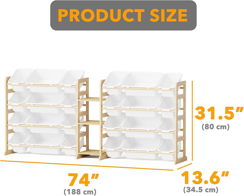 Large Toy Storage Organiser with 24 Bins