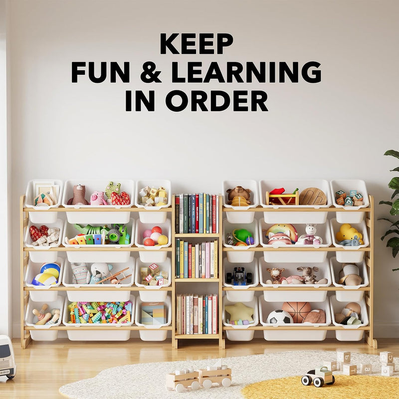 Large Toy Storage Organiser with 24 Bins