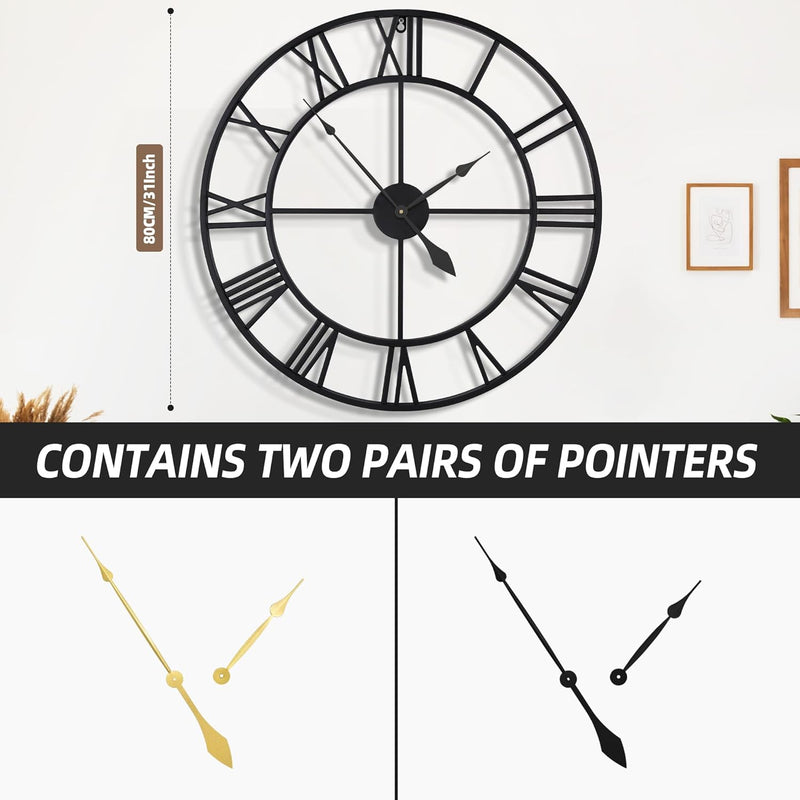 Large Wall Clock Oversized Modern