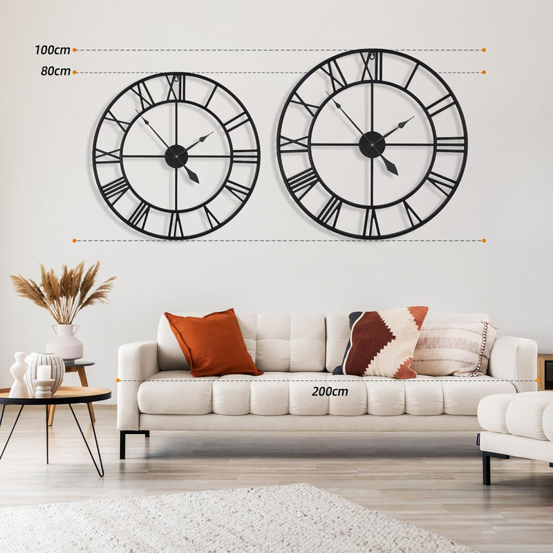 Large Wall Clock Oversized Modern