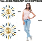 Large Wall Clocks for Living Room 55CM Silent
