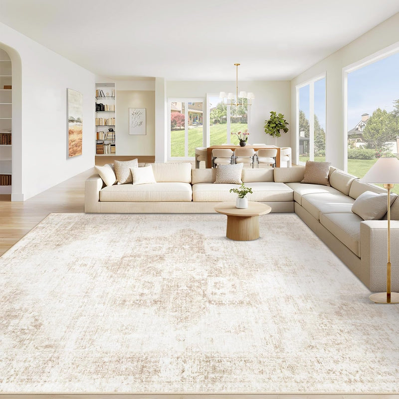 Large Washable Rug 2.4 X 3 M Boho