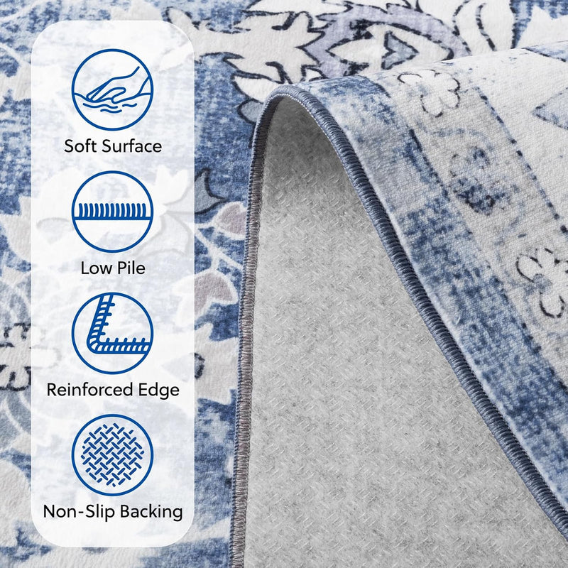 Large Washable Rug Non