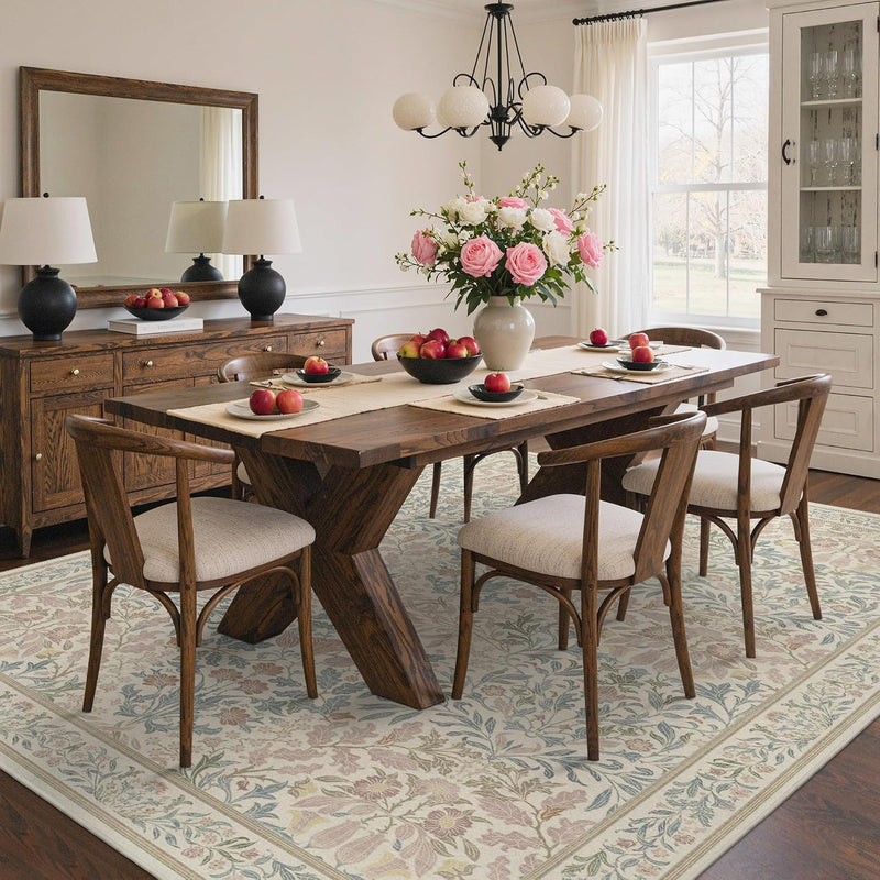 Vintage Runner Washable Non-Slip Carpet Bedroom