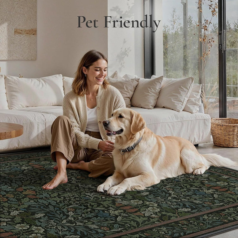 Vintage Runner Washable Non-Slip Carpet Bedroom
