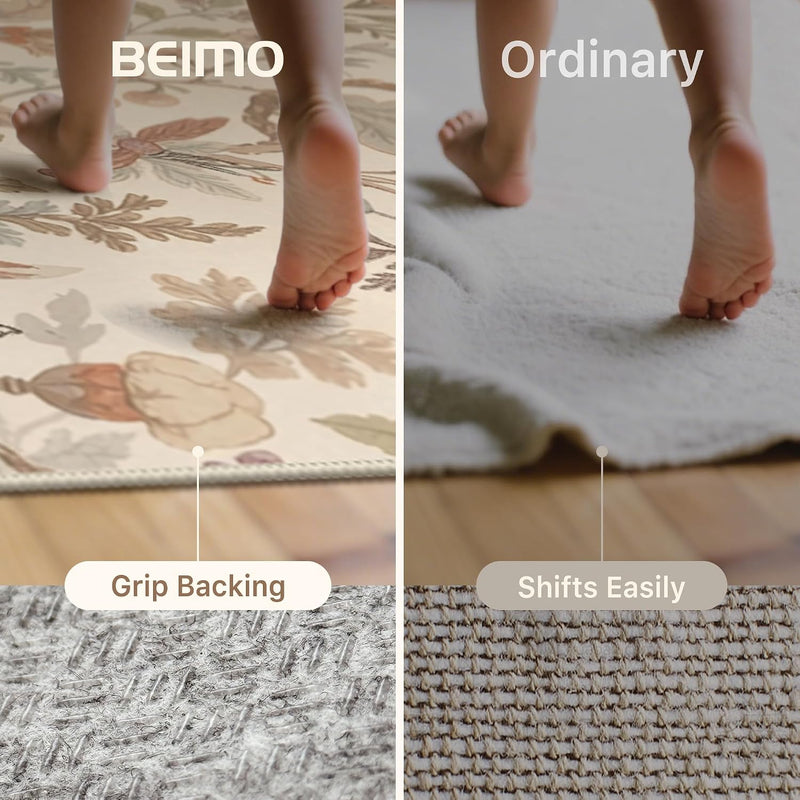 Vintage Runner Washable Non-Slip Carpet Bedroom